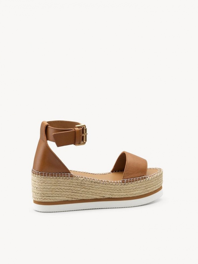 Sandale Chloe Glyn Espadrillas Marron | CHE-SR14806
