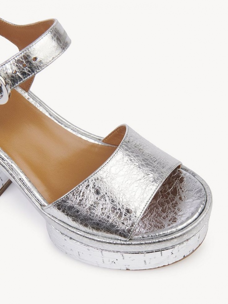 Sandale Chloe Odina High-heel Argent | CHE-SR14165