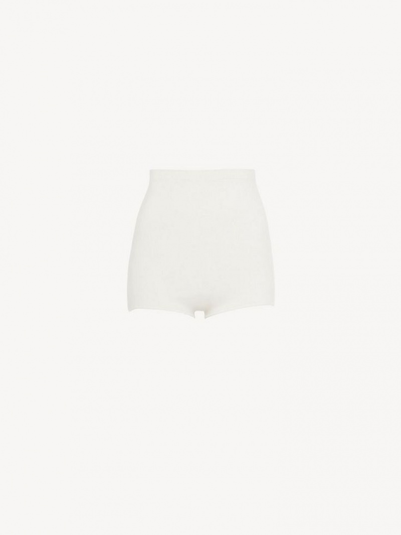 Short Chloe High-waisted Mini Blanche | CHE-SR14008