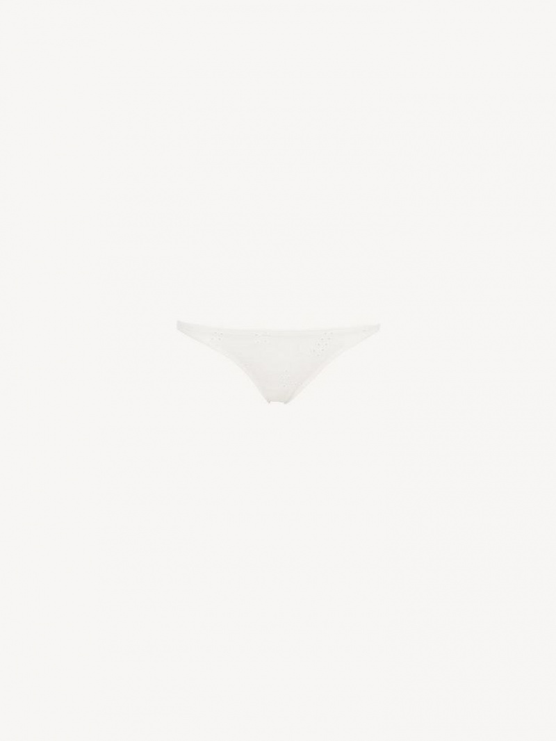 Tenue De Plage Chloe X Eres Peru Bikini Bottom Blanche | CHE-SR14123